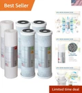 High-capacity Apec 10" Water Filter Replacement Set Eliminates Odor & Chlorine. Fixed Price $98.99.