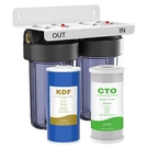 2 Stage Big Blue Whole House Water Filter System Carbon Kdf Reduce Manganes Iron. Fixed Price $135.99.