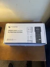 Novete Under Sink Water Filtration System With Stainless Faucet, UWF0A-KPC White. Fixed Price $29.99.