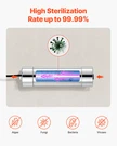 Vevor 110V 8W Uv Water Purifier 1GPM Ultraviolet Filter. Fixed Price $84.99.