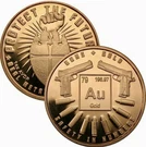 Safety In Numbers Series Oz .999 Pure Copper Bu ROUND.(NEL1215).. Fixed Price $8.95.