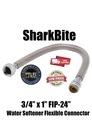 Sharkbite Connection 3/4" 1" Fip 24" Water Softener Flex Hose #960799. Fixed Price $17.46.