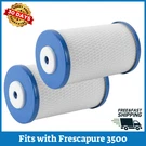 2 Pk Cartucho Carbon Water Filters Compatible Fit Frescapure Royal Prestige 3500. Fixed Price $170.53.
