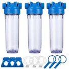 Geekpure 10-INCH Whole House Clear Filter Housing 3/4"NPT Brass PORT-3 Packs. Fixed Price $78.99.