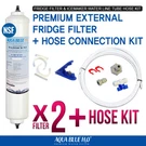 External Compatible Water Filters (2PACK) Plus Tube Hose Kit Set. Free Postage. Fixed Price $57.17.