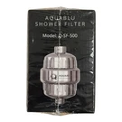 Aquablu Shower Filter Chrome Model: Q-SF-500. Fixed Price $18.00.