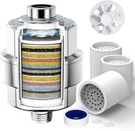 20-STAGE Filter-shower Head For Hard Water, S, Polished Chrome. Fixed Price $40.44.