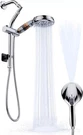 Veken Handheld Shower Head With Filter 1.8 Gpm Silver High Pressure 9-MODE. Fixed Price $18.87.
