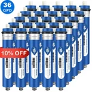 50 Pack 36 Gpd Ro Membrane Water Filter Fit Most 10-INCH Reverse Osmosis Systems. Fixed Price $82.91.