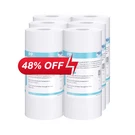 6 Pack 10" X 4.5" Micron Sediment Water Filter Big Blue Whole House Cartridge. Fixed Price $12.97.