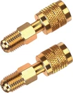 2-PACK Refrigerant Brass Adapter, 1/4" Female To Reverse Thread, Low Loss. Fixed Price $14.99.