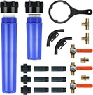 Whole House Water Filter System With Brass Components & Professional Kit. Fixed Price $403.99.