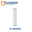 Watts WPC20FF20 Pleated Water Filter 20" X 4.5" Micron. Fixed Price $46.95.