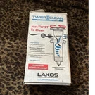 Lakos Twistiiclean Inline Water Filter Sand & Sediment Black/clear 1PK Open Box. Fixed Price $110.00.
