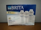 New Genuine Brita Water Pitcher Replacement Filters 3 Count Pack Sealed. Fixed Price $19.99.