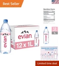 Mineral Enhanced Natural Spring Water - 1L Bottles, 12 Pack, Perfectly Pure. Fixed Price $48.99.