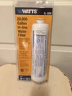 Watts IL-20K 20,000 Gallon In-line Water Filter. Fixed Price $59.99.