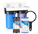 New Pureplus 2-STAGE Whole House Water Filtration System PPWFM10BBT2A-GBD-CTK. Fixed Price $104.95.