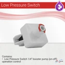 Reverse Osmosis Low Pressure Switch 1/4" Booster Pump (on-off) Operation Control. Fixed Price $19.50.
