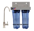 2 Stage Under Sink Home Space Saver Drinking Water Filter System - Made Usa. Fixed Price $85.00.