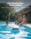 Solar Ionizer Copper Floating Cleaner Chlorine Free For Pools Up To 35K Gal. Fixed Price $57.99.