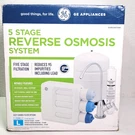 Under Sink 5-STAGE Reverse Osmosis Water Filtration System GXRV40TBN. Fixed Price $159.63.