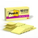 Post It Super Sticky Notes 3X3 Canary Yellow Value Pack 10 Pads 90 Sheets Each. Fixed Price $15.19.