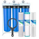Pureplus 3-STAGE 20" Whole House Water System Sediment Carbonfilter Gauge. Fixed Price $228.95.