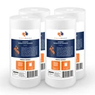4-PACK Of Aquaboon Sediment Water Filter Whole House Big Blue Micron 10"X4.5". Fixed Price $44.79.
