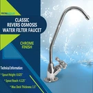 Classic Cold Water Kitchen Drinking Faucet Dispenser Polished Chrome. Fixed Price $13.99.
