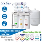 6 Stage 100 Gpd Alkaline Reverse Osmosis Undersink Water Filter System Purifier. Fixed Price $45.99.