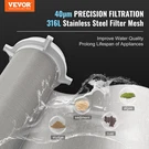 Vevor Spin Down Filter, 40 Micron Whole House Sediment For Well Water, 3/. Fixed Price $94.90.