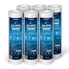 6 Pack Sediment Micron Water Filter Cartridges 2.5" X 10" For Reverse Osmosis. Fixed Price $21.99.