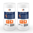 2-PACK Of Aquaboon Sediment Water Filter Whole House Big Blue Micron 10"X4.5". Fixed Price $27.79.