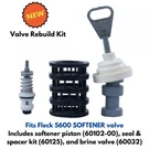 Valve Rebuild Kit Piston Seals Spacers Brine For Fleck 5600 Water Softener. Fixed Price $115.18.