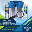 Dual Whole House Water Purifier With Carbon Block And Sediment Filters. Fixed Price $45.49.