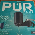 Pur Plus FM2600N Carbon Filtration,faucet Mount Water Filter, 100 Gal, Black. Fixed Price $15.99.