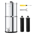Vevor 2.25G Gravity-fed Water Countertop System Stainless Steel Filters. Fixed Price $86.99.