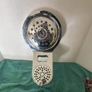 Delta Dual Shower Head High Pressure Metal Chrome Finish Round Bathroom. Fixed Price $40.00.