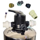 Manual Filter Control Valve F56A1 4 Tons/h. Thread Adapters, Top Strainer. Fixed Price $93.99.