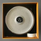Feels Like Om Filtered Shower Head W/water Softener Silver W/gray Face Plate. Fixed Price $44.44.
