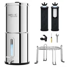 Purewell 2.25G Gravity Water Filter System With Level Large, Silver. Fixed Price $246.90.