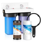 2-STAGE Whole House Water Filtration System, Reduces Chlorine, Odor, Heavy Metal. Fixed Price $212.99.
