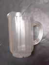 Rubbermaid 60 Oz Clear Ribbed Hard Plastic Bouncer Pitcher 3 Way Pour Nsf 9F48. Fixed Price $20.99.