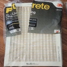 Filtrete 300 16X20X1 Pleated Electrostatic Air Filter Merv 5, 3-PACK. Fixed Price $17.00.