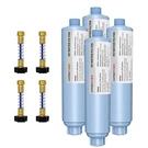 Pack Rv Inline Water Filter With Hose Protector For 3/4" Camper Reduces Odors. Fixed Price $49.99.