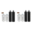 8 Pack Set-berkey PF-2 Fluoride Water Filters And Black Carbon BB9-2. Fixed Price $79.99.