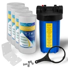 High Capacity Blue Whole House Water Filter System With Sediment. Fixed Price $69.99.
