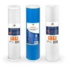 Aquaboon Micron Big Blue 20" X 4.5" Gac, Carbon Block & Sediment Filters. Fixed Price $99.79.