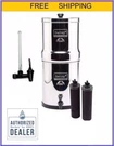 Big Berkey Water 2 Black Filters And 7.5" Level Spigot. Fixed Price $416.00.